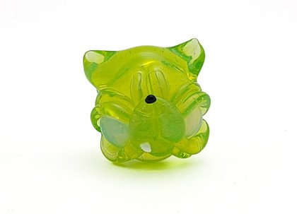 Glass Jewelry - Green Blickey Pendant by Casto Glass #148
