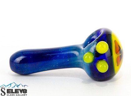 Blue Butterfly Spoon by Colt Glass and Florin Glass #397