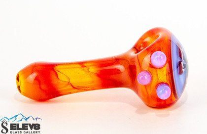Red Butterfly Spoon by Colt Glass and Florin Glass #406