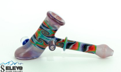 Purple Line Work Hammer Pipe by Eric Tatlock #336
