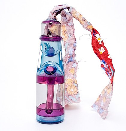 Water Pipe Bong - Small Ramune Bottle Rig by Jack Blew Glass #982