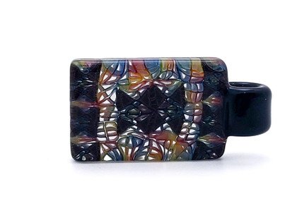 Glass Jewelry - Murrine Heath Bar Pendant by Jeff Heath #138