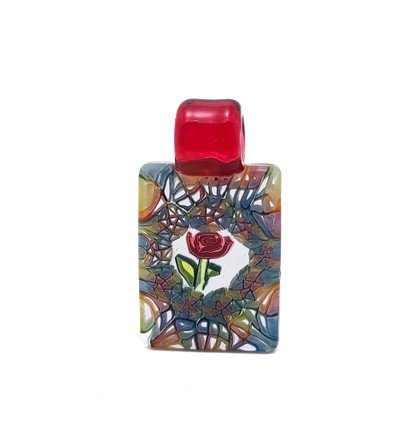 Glass Jewelry - Murrine Heath Bar Pendant by Jeff Heath #166