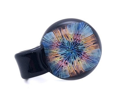 Glass Jewelry - Round Murrine Pendant by Jeff Heath #162