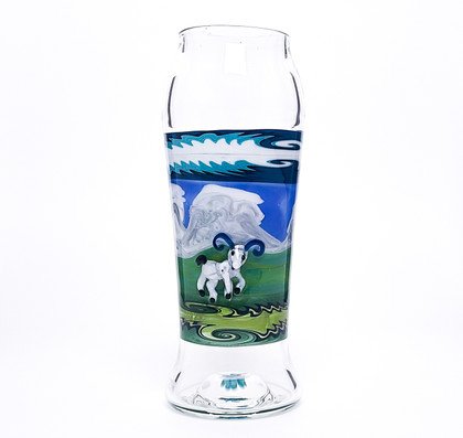 Custom Drinking Glass Collab by Jem Glass and Steve Kelnhofer #3