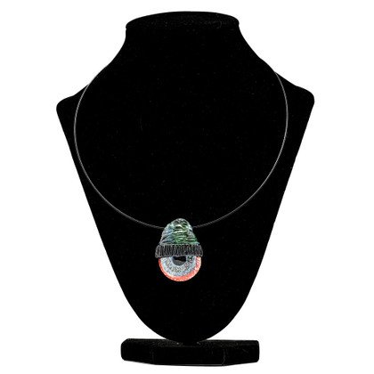 Glass Jewelry - Eye Beanie Pendant by Junkie Glass #130