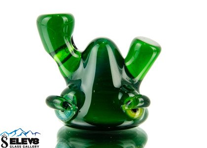 Dark Green Lerk Head Pendant by Lerk The World Glass #34