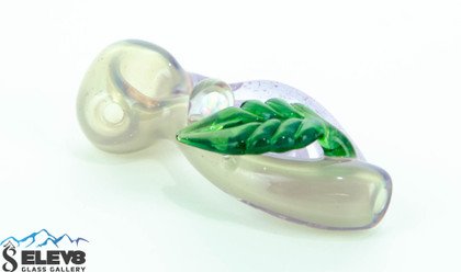 Sexy Leaf & Horn CFL Pipe by Love Glass #285