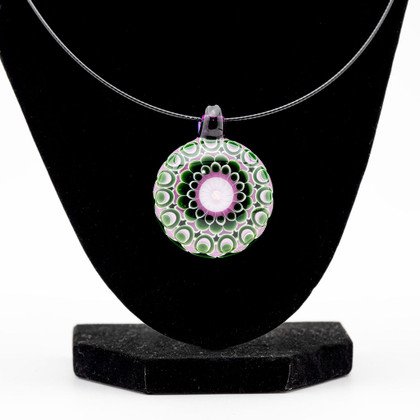 Glass Jewelry - Dot Stack Pendant by Olour Glass #115