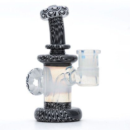 Water Pipe Bong - Wig Wag Dot Stack Mini Tube by RL.Dots #992