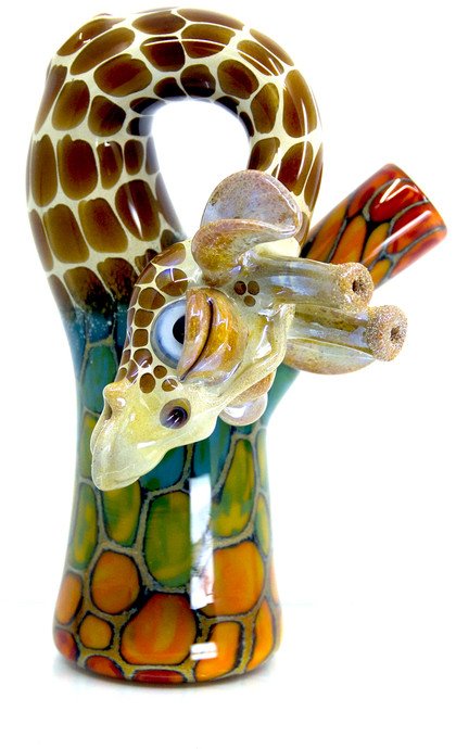 Terrazzo Bent Neck Giraffe by Matt Robertson & Icke Glass #219