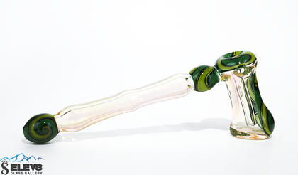 Grouch Green Hammer Bubbler by Shimkus Glass #5