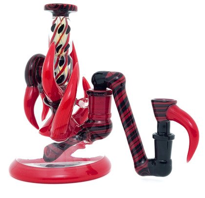 Water Pipe Bong - Taylor Swift Butter Mini Tube with Dropdown and Bowl by Shimkus Glass X Simply Jeff Glass #17