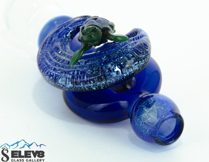 SSV Glass Open Spherical Flavor Disc Wand and Mouthpiece by Turtle Time Glass