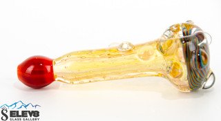 Fumed Bubble Trap Trippy Tech Spoon by Steve Kelnhofer #369