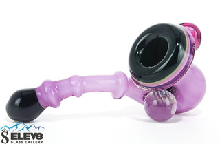Glass Pipe Calabash Sherlock made with Violet Gold Butter by Steve Kelnhofer #425