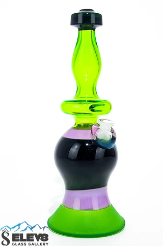 Water Pipe Bong - Toxic Green Mini Tube by Steve Kelnhofer #890