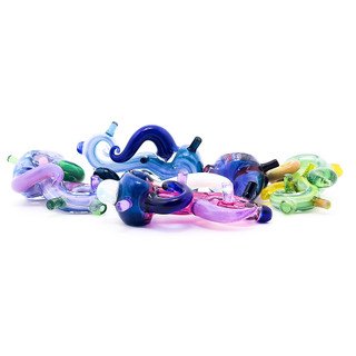 Flower Pipe - Funky Seahorse by Shimkus Glass - Build Your Own!