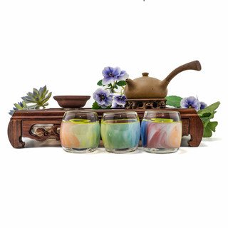 Chinese Tea Glass Set - Custom made by Steve Kelnhofer #84