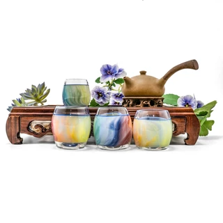 Chinese Tea Glass Set #2 - Custom made by Steve Kelnhofer #86