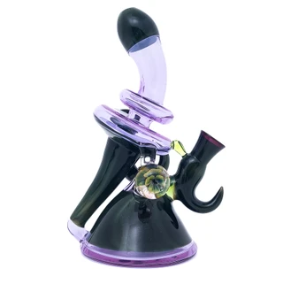Water Pipe Bong - Lil Kim Butter and China Purple Recycler by Steve Kelnhofer #12