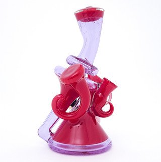 Water Pipe Bong - Taylor Swift Red Butter and China Purple Recycler by Steve Kelnhofer #14