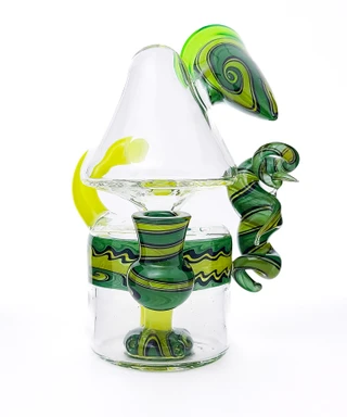 Incycler Recycler Rig with Green Wig Wags by Steve Kelnhofer #16