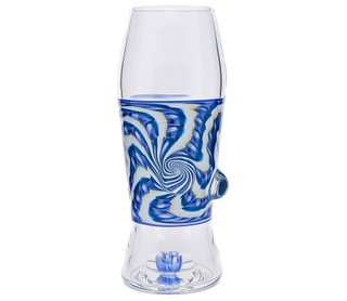 Drinking Glass - Trippy Blue Pint Glass by Steve Kelnhofer #49
