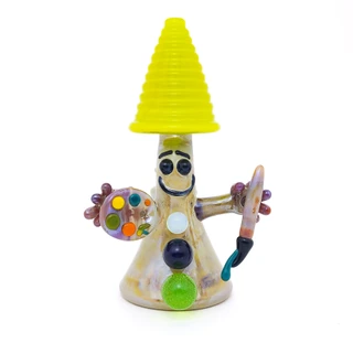 Water Pipe Bong - Bob Ross Mini Tube Dab Rig by Elev8 Premier #1