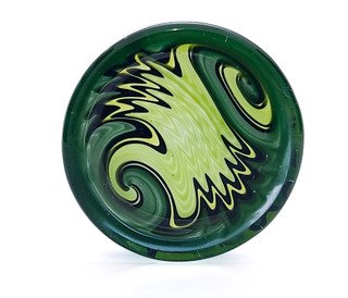 Grabber Green Wig Wag Poker Card Guard or Protector by Steve Kelnhofer #82